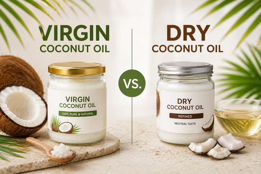 Learn the differences between Virgin Coconut Oil and Dry Coconut Oil