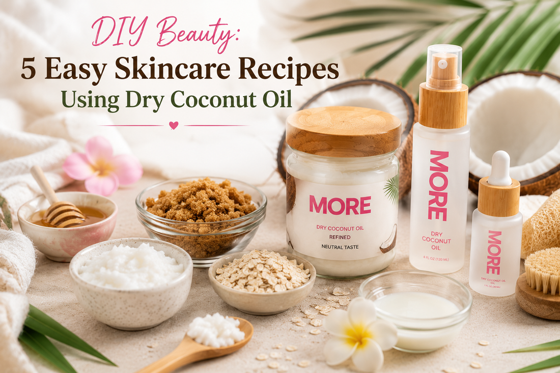 Dry coconut oil has become a favorite ingredient for natural skincare enthusiasts looking for simple, effective beauty solutions
