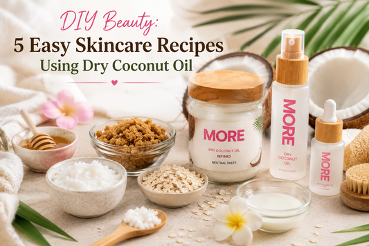 Dry coconut oil has become a favorite ingredient for natural skincare enthusiasts looking for simple, effective beauty solutions